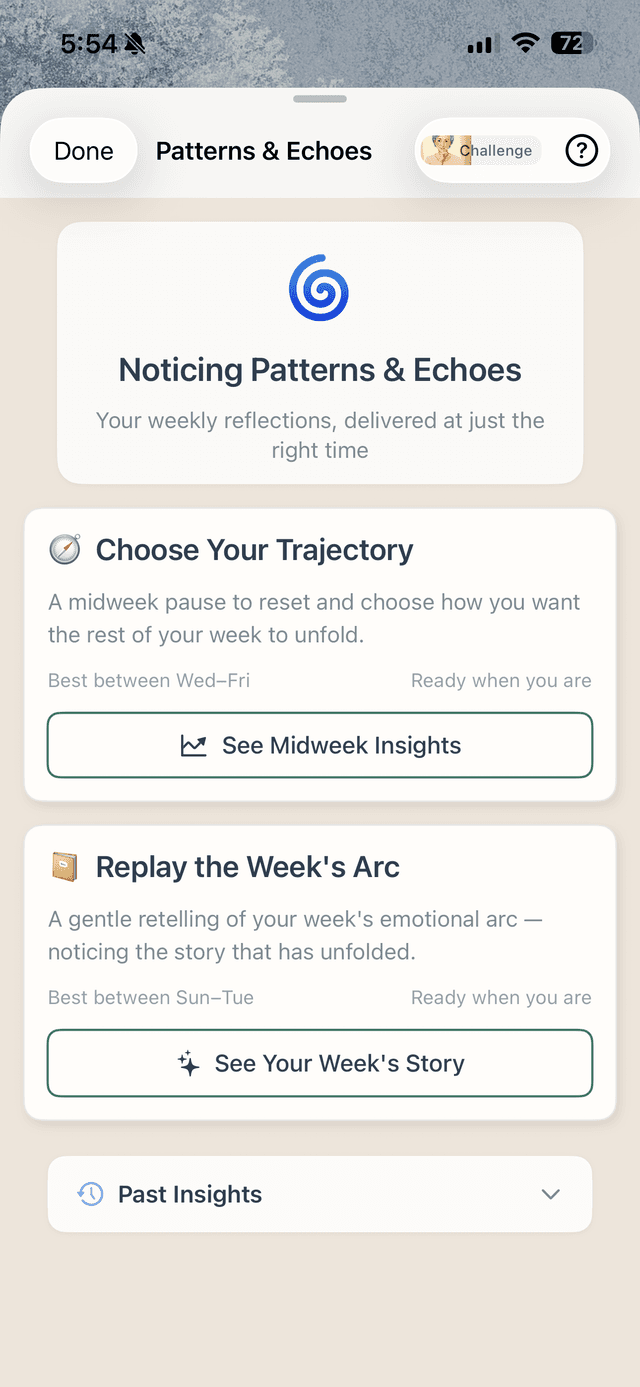 Echoes Tab - Patterns & Echoes