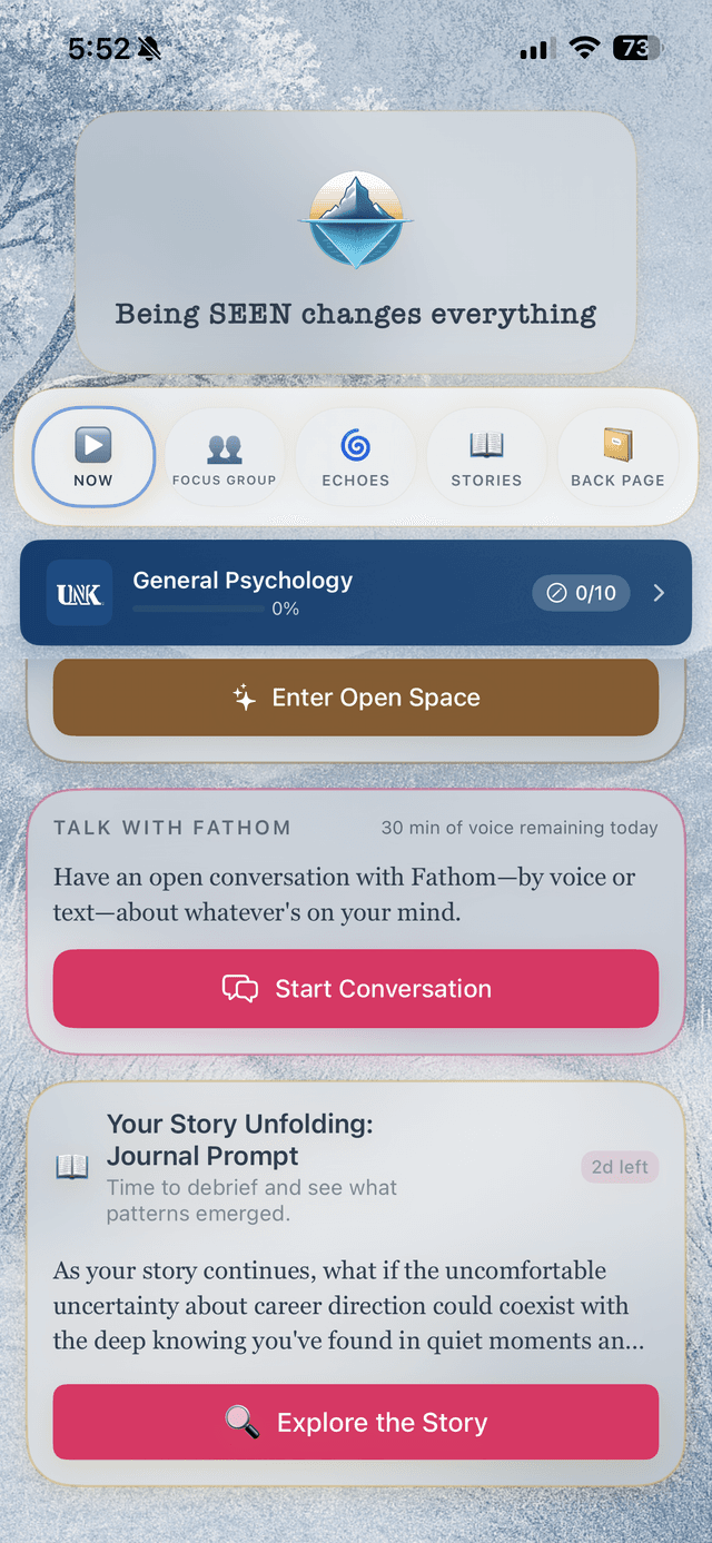 Now Tab - Talk with Fathom